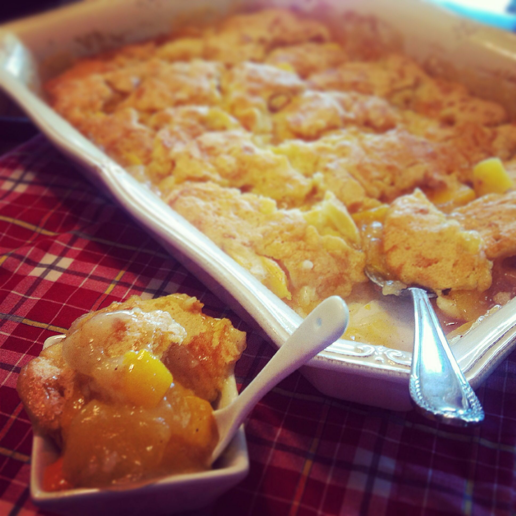 Peach Cobbler dessert